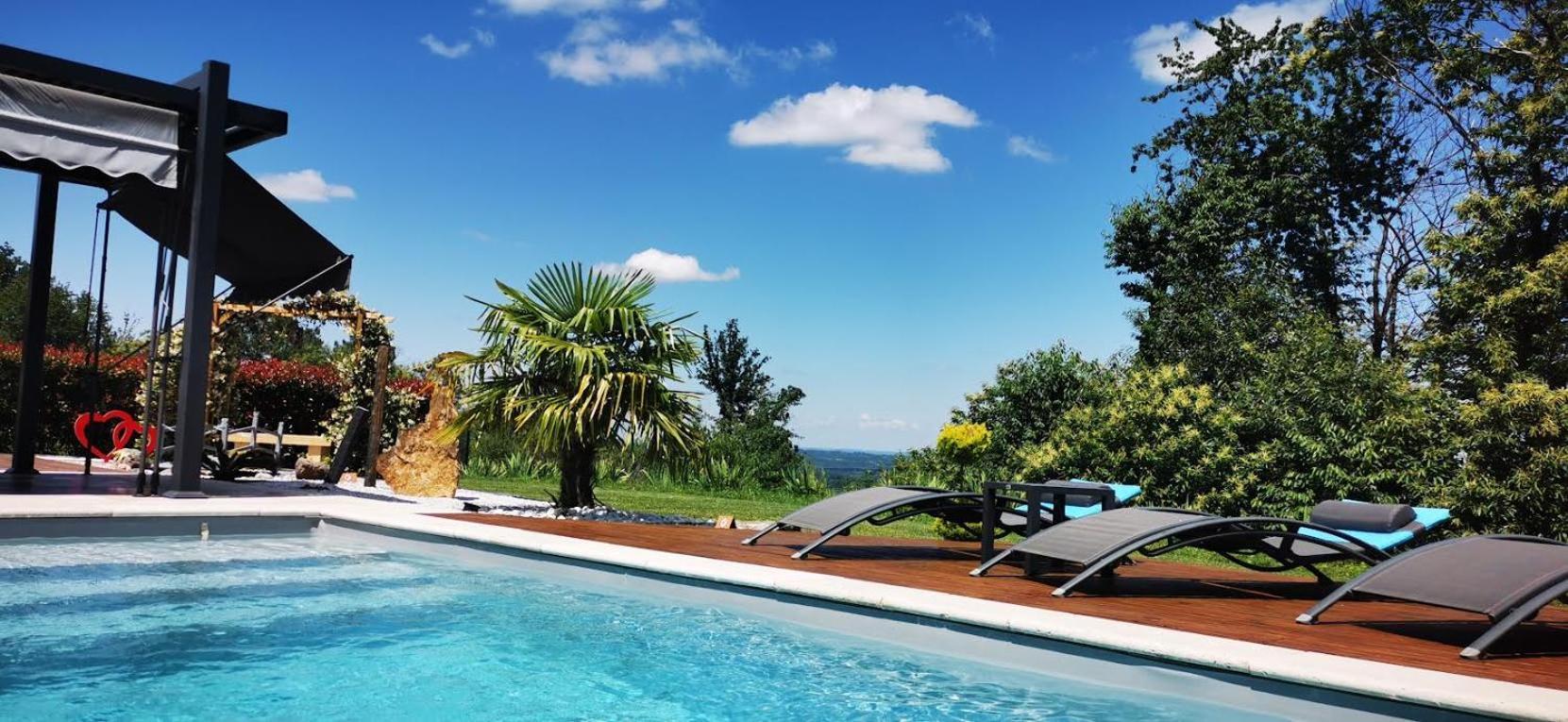 "Notre Bastide" Maison Et Table D'Hotes Traditionnelle Et Vegetarienne, Piscine, Jacuzzi, Clim, , A 5 Mn De Sarlat Marcillac-Saint-Quentin Exterior foto